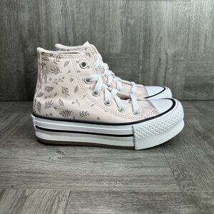 Converse CTAS Girls size 11 Lift High Pink Shoes